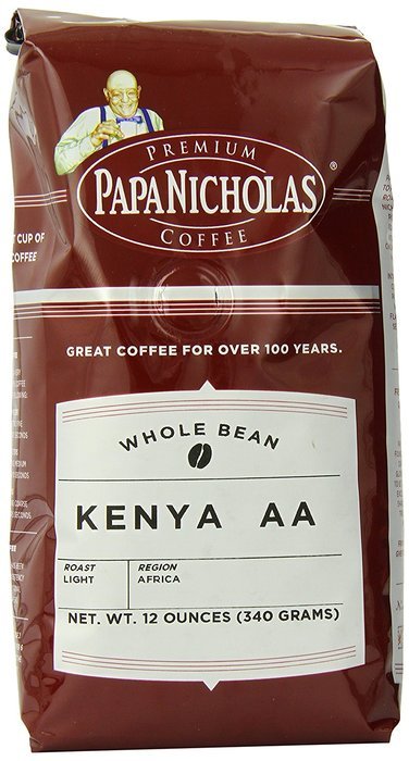 PapaNicholas Coffee Whole Bean Coffee, Italian Espresso, 10 Ounce N34