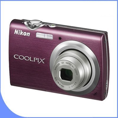 Nikon Coolpix S230 10MP Digital Camera w/ 3x Optical VR Zoom (Plum ...