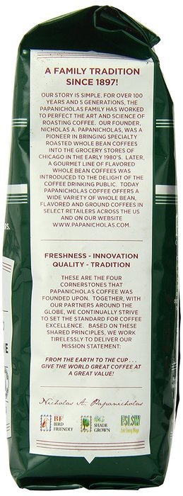PapaNicholas Coffee Whole Bean Coffee, Italian Espresso, 10 Ounce N36