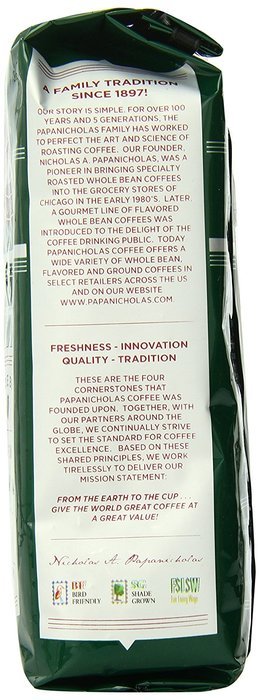PapaNicholas Coffee Whole Bean Coffee, Italian Espresso, 10 Ounce N40