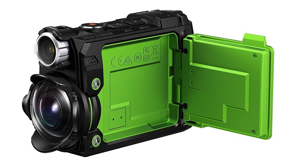 Olympus TG-Tracker with 1.5-Inch LCD (Green) - International Version (No Warranty)