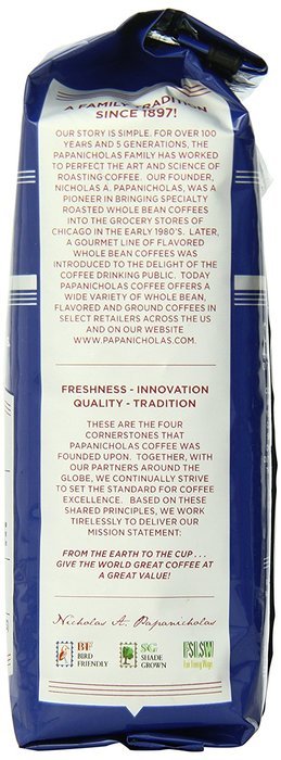 PapaNicholas Coffee Whole Bean Coffee, Italian Espresso, 10 Ounce N41