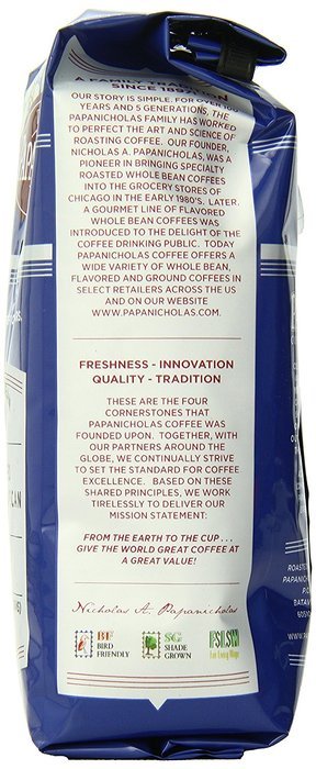 PapaNicholas Coffee Whole Bean Coffee, Italian Espresso, 10 Ounce N44