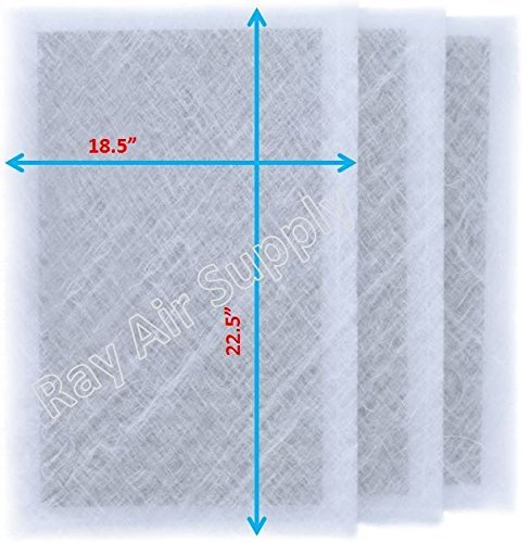 Air Ranger Replacement Filter Pads 20X25 (3 Pack) White