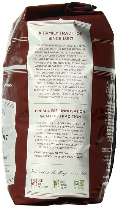 PapaNicholas Coffee Whole Bean Coffee, Italian Espresso, 10 Ounce N47