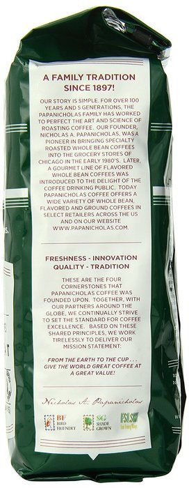 PapaNicholas Coffee Whole Bean Coffee, Italian Espresso, 10 Ounce N51