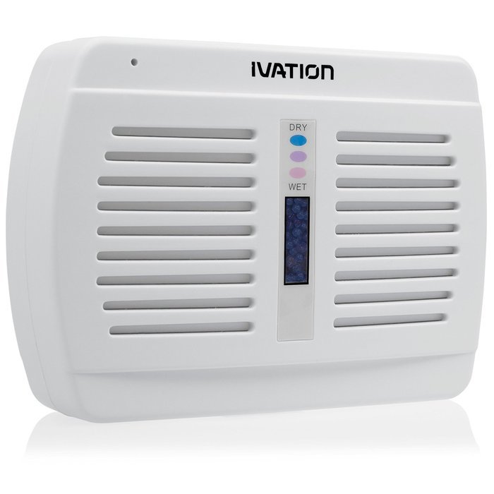 Ivation Reusable Silica Gel Wireless Mini Dehumidifier 2-Pack - Suited for Smaller Rooms, Walk-In Closets, Boats... N9