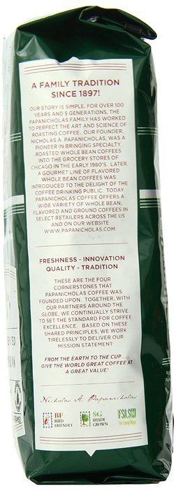 PapaNicholas Coffee Whole Bean Coffee, Italian Espresso, 10 Ounce N52