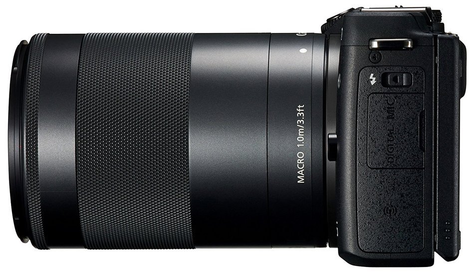 Canon EOS M3 Mirrorless Camera (Black) with EF-M 18-55mm IS STM and EF-M 55-200mm IS STM Lenses - International...