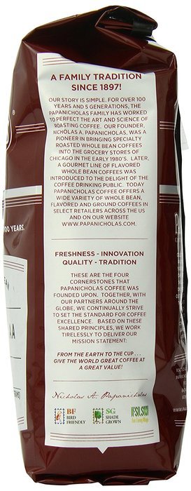 PapaNicholas Coffee Whole Bean Coffee, Italian Espresso, 10 Ounce N61