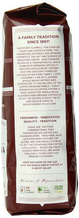 PapaNicholas Coffee Whole Bean Coffee, Italian Espresso, 10 Ounce N62