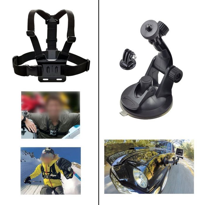 YFY 15-In-1 Basic Outdoor Sports Accessories Kit for GoPro Hero Cameras