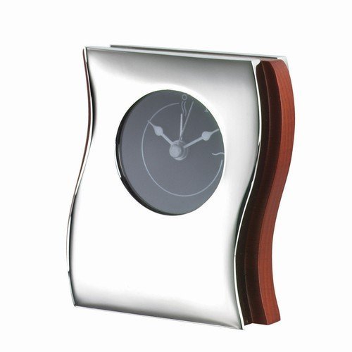 Wood / Metal Desk Clock With Alarm