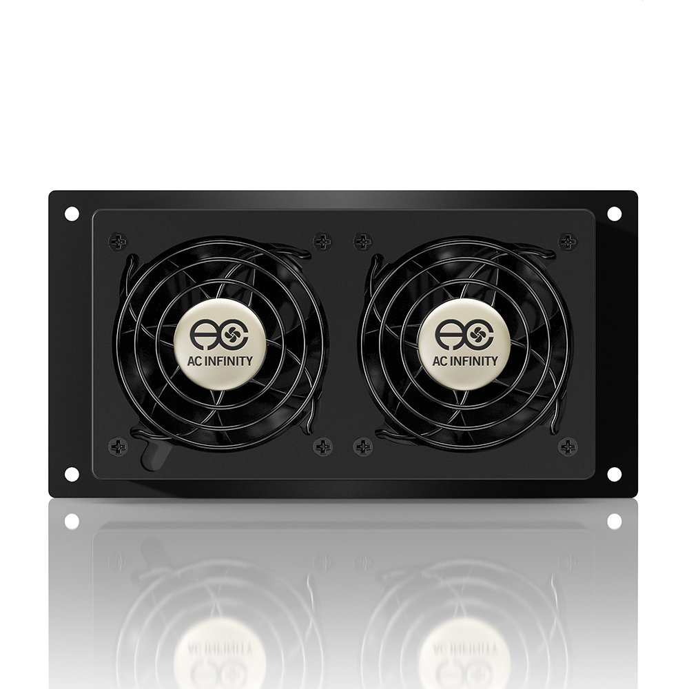 Ac Infinity Airplate S Quiet Cooling Fan System With Speed Control For Home Theater Av