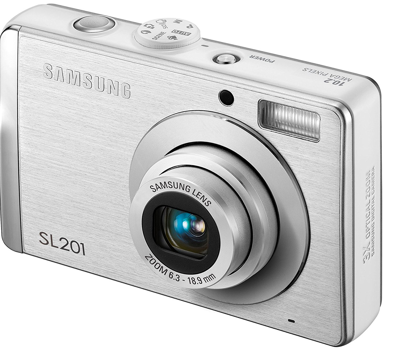 Samsung SL-201 10.2MP Digital Camera with 3x Optical Zoom (Silver) free ...