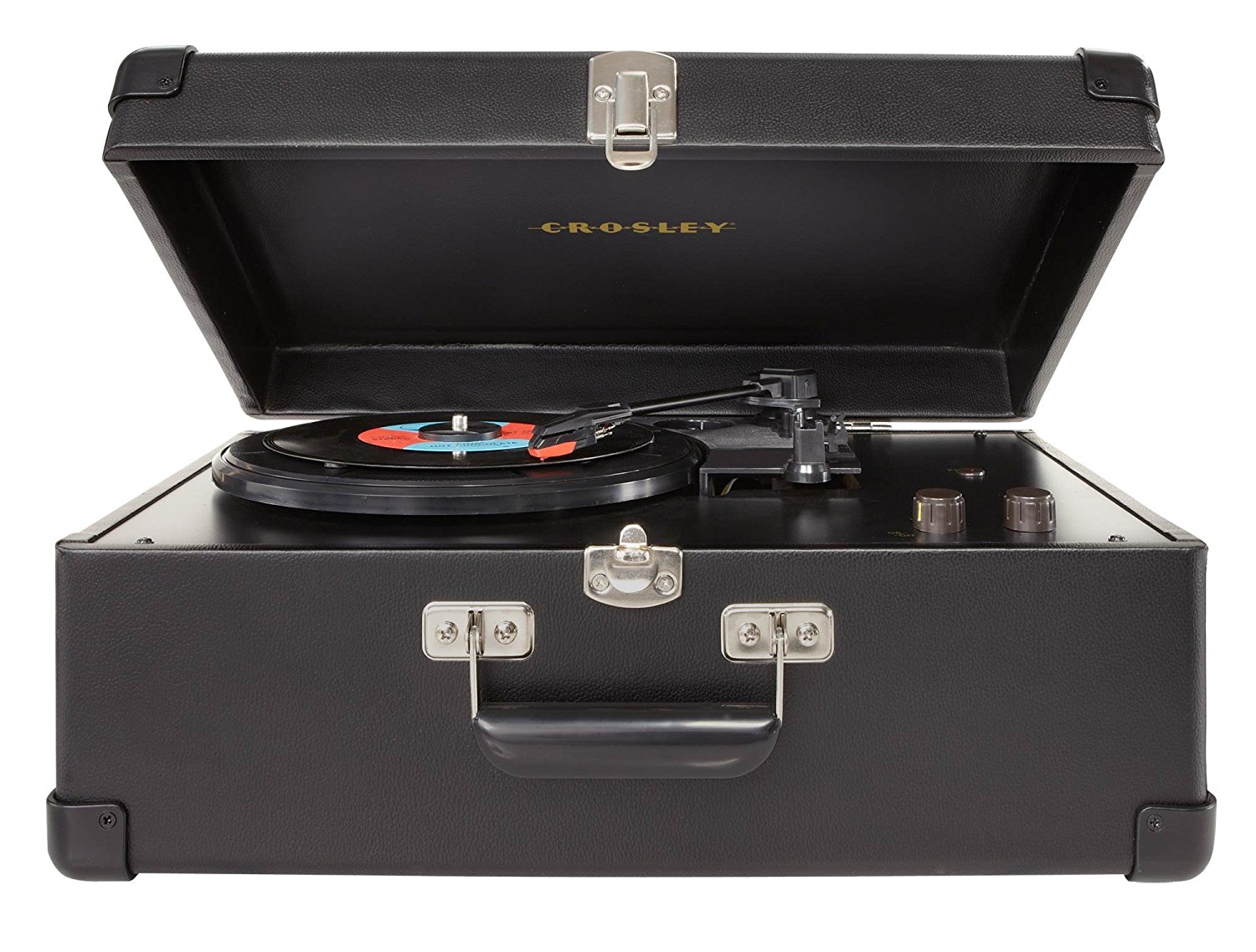 Crosley CR49TA Traveler Turntable with Stereo Speakers and Adjustable