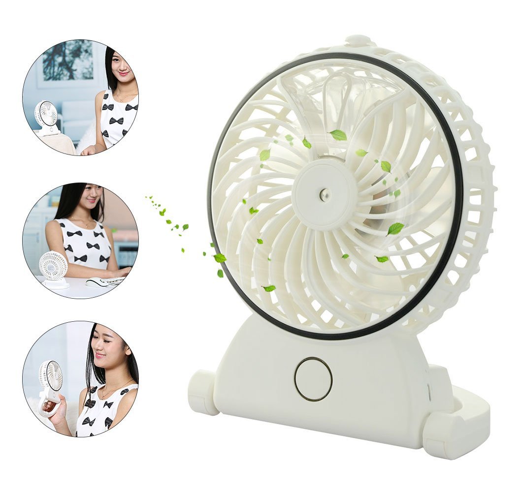 Welltop Table Fans Portable Desktop Humidifier Fan Handheld Fans ...