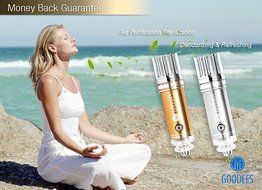 **MOST HEALTHY** Car Air Purifier Ionizer with Home/Office 12V Electricity Adapter. Removes Cigarette Smoke, bacteria... N7