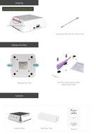 Zunion IA-200W Mordern Hybrid Smart Air Purifier Dual Anion Sterilizing Air Cleaner Wireless Charging (Black) N7