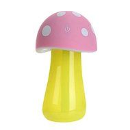 AmiCool 200ml Mushroom Mini USB Humidifier Purifier with LED Light for Office Home Car travel(Red) N5