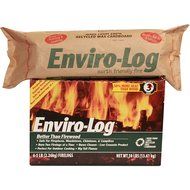 Enviro-Log Earth Friendly Fire Log, 5 lb , Burns Cleaner Than Wood.