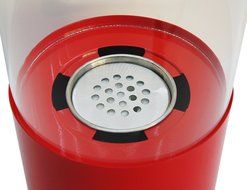 Flame Tabletop Firepit Ethanol Fireplace Red (Red) N2