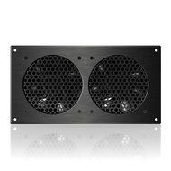 AC Infinity AIRPLATE S7, Quiet Cooling Fan System 12" with Speed Control, for Home Theater AV Cabinets N6