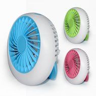 GaGa MILANO 5-inch Mini Quietness Desktop Fan Hand Hold And Support 3 Speed Cool Fan with USB Charge for Home... N11
