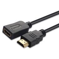 Insten High Speed HDMI Extension Cable M/F, 3 Feet / 1 M, Black