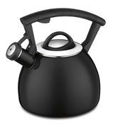 Cuisinart CTK-EOS14BK Bravo Enamel-on-Steel Stovetop Teakettle, Black N3