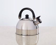 Kamenstein Whistle Tea Kettle (Stainless Steel, 2-1/2 Quart, Mirror Polish)