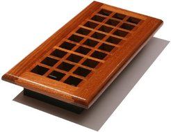 Decor Grates WEC410-N Lattice Wood Floor Register, Natural Cherry, 4-Inch by 10-Inch by Decor Grates