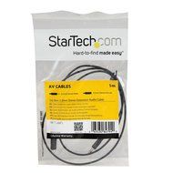 StarTech.com MU1MMFS Male/Female 1-Meter Slim 3.5mm Stereo Extension Audio Cable