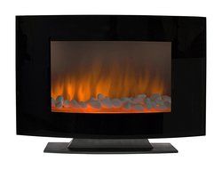 Best Choice Products Large 1500W Heat Adjustable Electric Wall Mount &amp; Free Standing Fireplace Heater with Glass XL