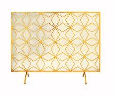 Deco 79 50382 Wonderful Metal Fire Screen, 38" W x 28" H