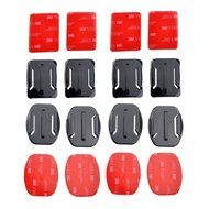 FOTOWELT Adjustment Curved Adhesive Helmet Side Mount kit for GoPro Hero 4 Hero 3+ Hero 3 Hero 2 Hero 1 N5