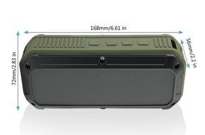 CRDC Life Wireless Portable Bluetooth Speakers 4.0 Rechargeable 2600mAh Battery Play For 10 Hour 2&times;3W Stereo Sport... N11