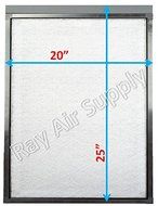 Goodman G1EAC-2025 Air Cleaner Replacement Filter Pads 20X25 Refills GA1MEDIA-2025 (4 Pack) N2