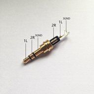 Timibis 3 Pole 3.5mm Male Repair headphone Jack Plug Stereo Audio Connector Soldering Spring With Soldering Iron...