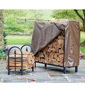 Small Heavy-Duty Steel Woodrack with Finial Design N2