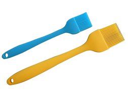 Silicone One Piece Barbecue &amp; Basting Brush Set &ndash; 10.5 Inch BBQ Brush &amp; 8 Inch Pastry Brush N3