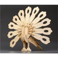 KAKA(TM) Creative 3-D Wooden Puzzle DIY Kits Child Educational 3D Wooden Jigsaw Puzzle Toy Brick Block Wood -Elk N4