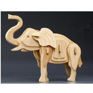 KAKA(TM) Creative 3-D Wooden Puzzle DIY Kits Child Educational 3D Wooden Jigsaw Puzzle Toy Brick Block Wood -Elk N6