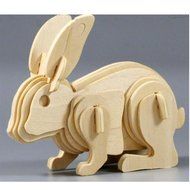 KAKA(TM) Creative 3-D Wooden Puzzle DIY Kits Child Educational 3D Wooden Jigsaw Puzzle Toy Brick Block Wood -Elk N7