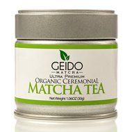 Geido Matcha Green Tea Powder - Natural, Organic, Best Taste - Packed with Antioxidants To Help Boost Alertness... N5