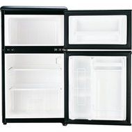 3.2 Cubic Feet, 2-Door Adjustable Thermostat, Refrigerator and Freezer, Stainless Steel, Silver