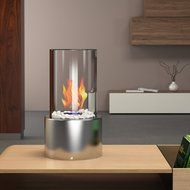 Moda Flame Ghost Tabletop Firepit Ethanol Fireplace Black N2
