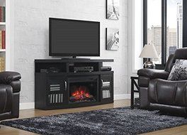 ClassicFlame 26MM5508-NB04 Cantilever TV Stand for TVs up to 65&quot;, Embossing Oak (Electric Fireplace Insert sold... N2