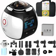 360 Degree Camera,WiFi 4K 3D VR Action Sports Panoramic Camera,TURNMEON 16MP HD 30fps Waterproof 230&deg; Large Lens...