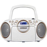 Koramzi Portable CD Boombox Full Range Stereo Sound System w/ Top-Loading MP3 CD Player, Cassette Player and Recorder... N2